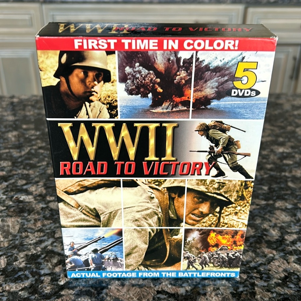LIONS GATE HOME ENTERTAINMENT WWII ROAD TO VICTORY DVD SET OF 5